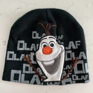 Disney Frozen Olaf Outdoor Cozy Comfy Casual Knit Beanie/Hat Black & Grey Sz OS